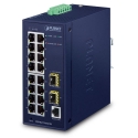PLANET IGS-4215-16T2S tinklo komutatorius Valdomas L2/L4 Gigabit Ethernet (10/100/1000) Mėlyna PLANET IGS-4215-16T2S tinklo komutatorius Valdomas L2/L4 Gigabit Ethernet (10/100/1000) Mėlyna
