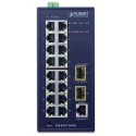 PLANET IGS-4215-16T2S сетевой коммутатор Управляемый L2/L4 Gigabit Ethernet (10/100/1000) Синий PLANET IGS-4215-16T2S сетевой коммутатор Управляемый L2/L4 Gigabit Ethernet (10/100/1000) Синий