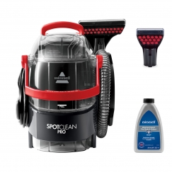 Bissell SpotClean Pro paklāju tīrītājs Rokas Sulīga Melns, Sarkans, Caurspīdīgs