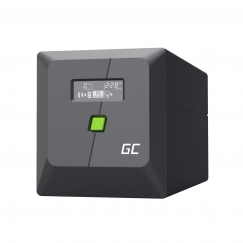 Green Cell puhvertoiteallikas (UPS) Liini-interaktiivne 1 kVA 600 W 4 vahelduvvoolu kontakt