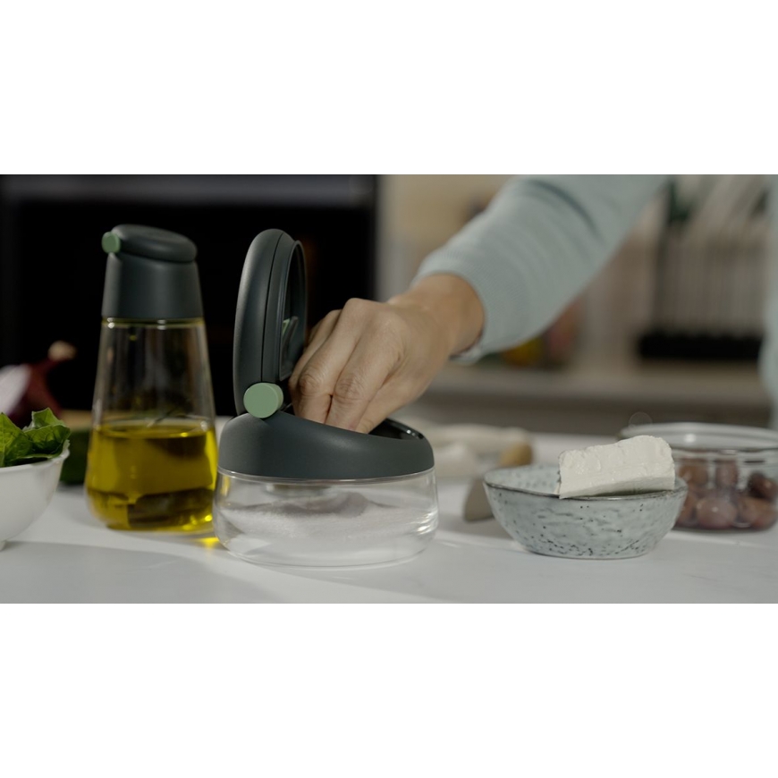 Lékué 883323 емкость для специй Серый, Прозрачный Солонка – 4