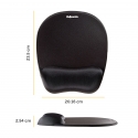 Fellowes Mouse Mat Wrist Support Memory Foam Mouse Pad Ergonomic Mouse Mat Black Fellowes Mouse Mat Wrist Support Memory Foam Mouse Pad Ergonomic Mouse Mat Black