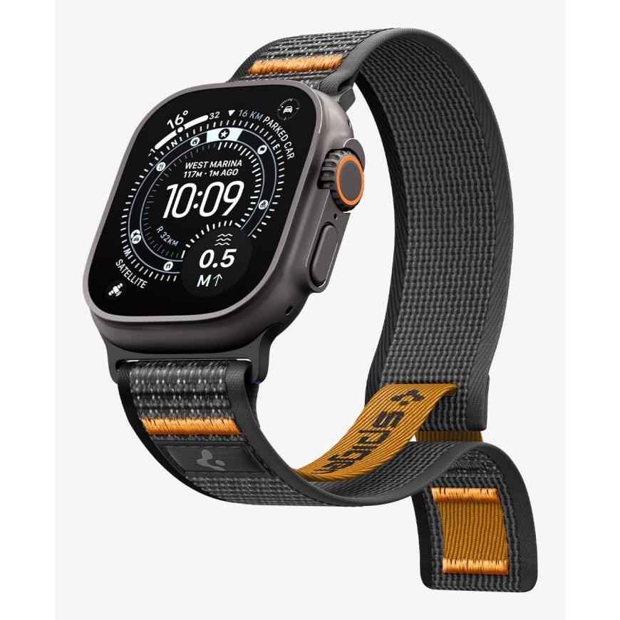 Spigen Athlex Air 2 Grupė Juoda, Oranžinė Audinys – 5
