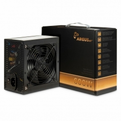 Inter-Tech Argus BPS-600 virtalähdeyksikkö 600 W 20+4 pin ATX ATX Musta