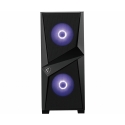 MSI MAG Forge 100M „Midi Tower“ Juoda, Permatomas