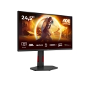 AOC G4 Q25G4SR tietokoneen litteä näyttö 62,2 cm (24.5") 2560 x 1440 pikseliä Quad HD LED Musta, Pun