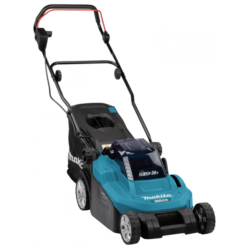 Makita DLM382CM2 zāles pļāvējs Stumjams zāles pļāvējs Baterija Melns, Zils – 2