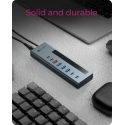ICY BOX IB-HUB1743-CPD USB 3.2 Gen 2 (3.1 Gen 2) Type-A + Type-C 10000 Mbit/s Sinine ICY BOX IB-HUB1743-CPD USB 3.2 Gen 2 (3.1 Gen 2) Type-A + Type-C 10000 Mbit/s Sinine