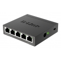 D-Link DGS-105 Unmanaged L2 Gigabit Ethernet (10/100/1000) Black
