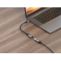 Equip 133492 video kabeļu aksesuārs 0,15 m USB Veids-C HDMI Melns, Pelēks