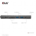CLUB3D CSV-2553 interface hub USB Type-C 5000 Mbit/s Black CLUB3D CSV-2553 interface hub USB Type-C 5000 Mbit/s Black