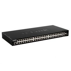 D-Link DGS-1520-52/E verkkokytkin Hallittu L3 10G Ethernet (100/1000/10000) 1U Musta