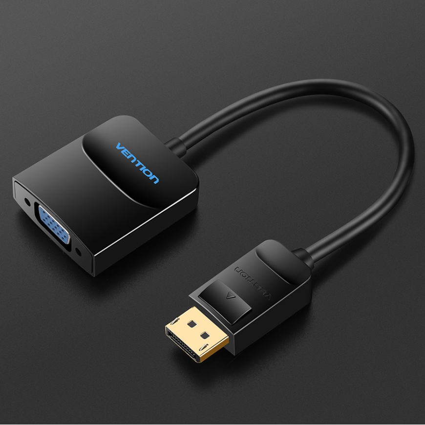 Vention DP to VGA Converter 0.15M Black – 3