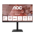 AOC E4 U27E4CV monitori 68,6 cm (27") 3840 x 2160 pikseļi 4K Ultra HD LED Melns AOC E4 U27E4CV monitori 68,6 cm (27") 3840 x 2160 pikseļi 4K Ultra HD LED Melns