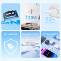 Vention TZ-FEPW0-EU-01 mobile device charger Universal White AC Fast charging Indoor Vention TZ-FEPW0-EU-01 mobile device charger Universal White AC Fast charging Indoor