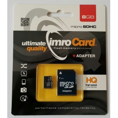 IMRO 4/8G ADP mälukaart 8 GB MicroSDHC Klass 4