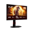 AOC G4 25G4KUR PC lamekuvar 62,2 cm (24.5") 1920 x 1080 pikslit Full HD LED Must, Punane