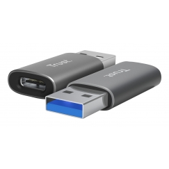 Trust Calyx USB Type-C USB Type-A Серый