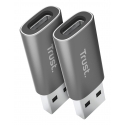Trust Calyx USB Type-C USB Type-A Pelēks Trust Calyx USB Type-C USB Type-A Pelēks