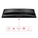 AOC E4 24E4CV tietokoneen litteä näyttö 60,5 cm (23.8") 1920 x 1080 pikseliä Full HD LED Musta AOC E4 24E4CV tietokoneen litteä näyttö 60,5 cm (23.8") 1920 x 1080 pikseliä Full HD LED Musta