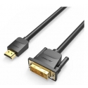 Vention ABFBJ videokaapeli-adapteri 5 m HDMI-tyyppi A (vakio) DVI Musta
