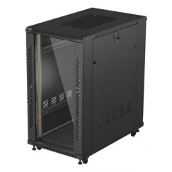 Lanberg FF01-6022-12B телекоммуникационная стойка 22U Отдельностоящая стойка Черный