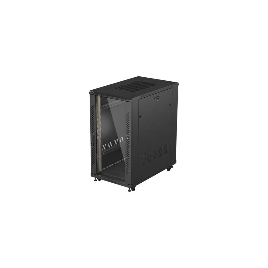 Lanberg FF01-6022-12B телекоммуникационная стойка 22U Отдельностоящая стойка Черный