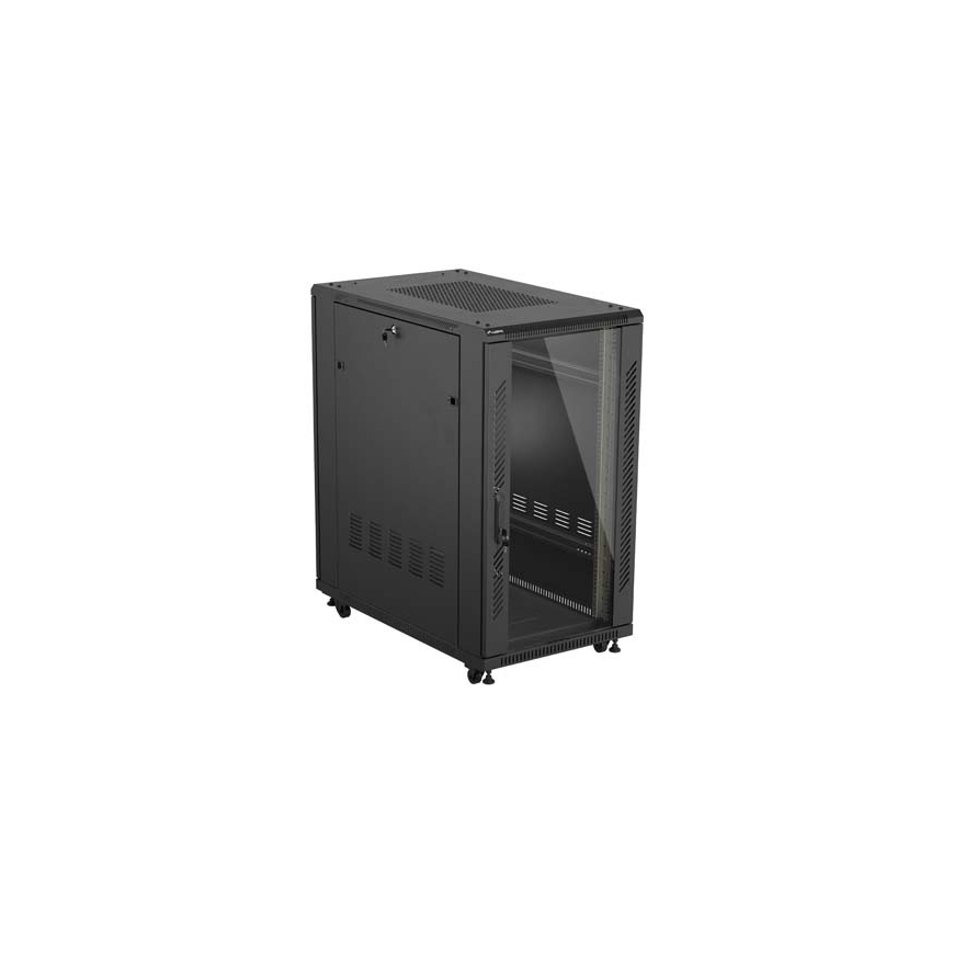 Lanberg FF01-6022-12B püstik 22U Eraldiseisev serverikapp Must – 3