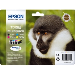 Epson Monkey Monipakkaus, 4 väriä T0895 DURABrite Ultra -muste