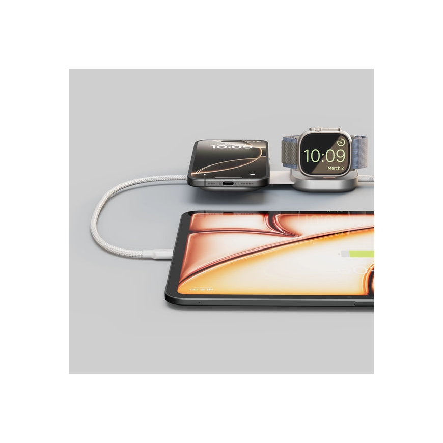 ZENS USB C-C Pro 3 USB kabelis Balts – 2