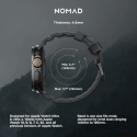 Nomad Rocky Point Band Black Leather, Titanium Nomad Rocky Point Band Black Leather, Titanium