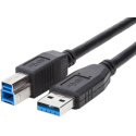 Kabelis Brackton USB Type-A - Type-B 5GB|s 3m Kabelis Brackton USB Type-A - Type-B 5GB|s 3m