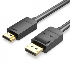 DP UZ HDMI KABELES 2M/MELNS HADBH VENTION