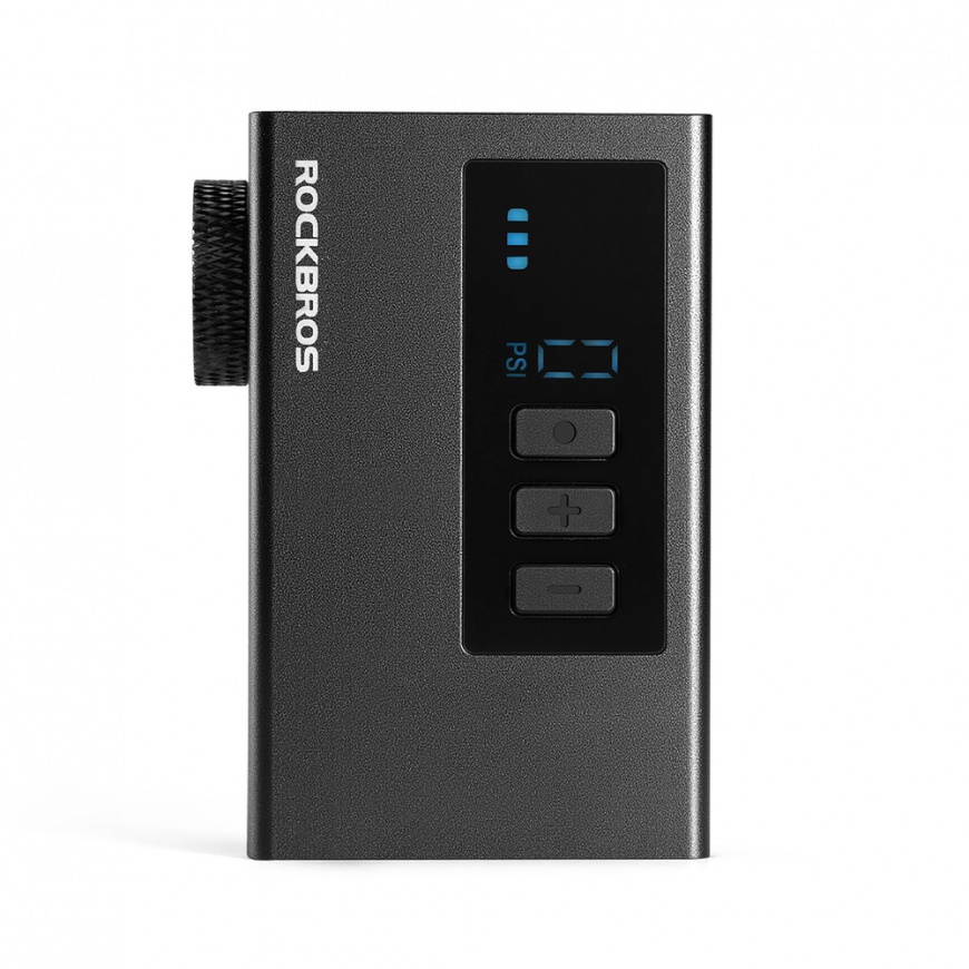 Rockbros AS240 PRO Cordless Pump 120 psi Compressor 420mAh - Bla – 2