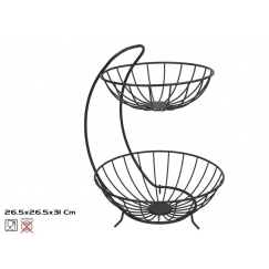 Two-Tiered Fruit Bowl 26,5 x 26,5 x 31 cm, KITCHEN&GO
