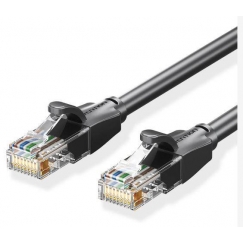 Кабель PATCH CAT.6 UTP/30М ЧЕРНЫЙ IBEBT VENTION