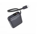 Swissten SPACE Power Bank Универсальный Внешний Аккумулятор Встроенный Кабель USB-C 35W / 10000 mAh Серебристый Swissten SPACE Power Bank Универсальный Внешний Аккумулятор Встроенный Кабель USB-C 35W / 10000 mAh Серебристый