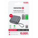Swissten SPACE Power Bank Универсальный Внешний Аккумулятор Встроенный Кабель USB-C 35W / 10000 mAh Серебристый Swissten SPACE Power Bank Универсальный Внешний Аккумулятор Встроенный Кабель USB-C 35W / 10000 mAh Серебристый