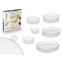 Set of 6 silicone lids, 5×19×19 cm, 93582, Kinvara