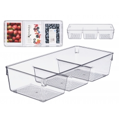 Trīskāršs ledusskapja organizators, 7.8×34×15.3 cm, 12502, Kinva