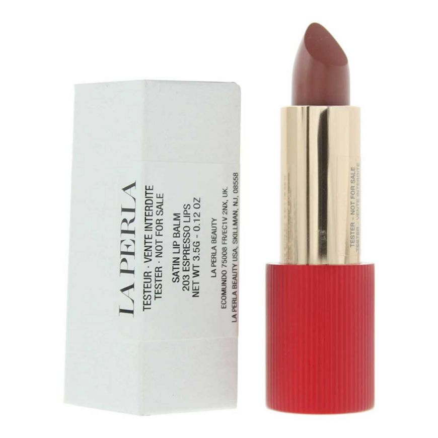 La Perla, Satin Lips, Satin, Lip Balm, 203, Espresso, 3.5 g *Tes