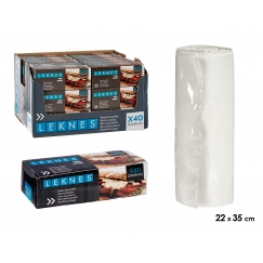 Пакеты для сэндвичей, 40 шт., 4.4×14.3×5.3 см, 87072, Leknes