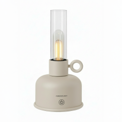 Forever Light Vintage Petroleum LED Lamp FLR-05 Light Beige