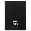 Karl Lagerfeld Saffiano KLFC11OKHK Grāmatveida Maks Planšetdatoram Apple iPad 11" Pro 2021 Melns