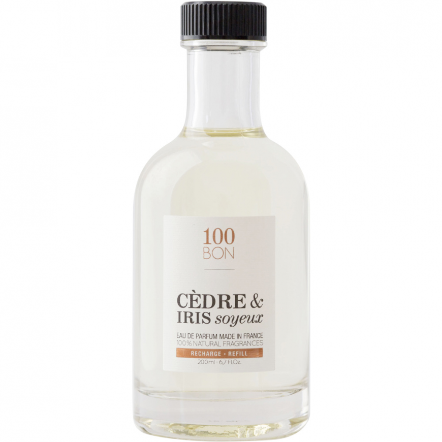 100 Bon, Cedre & Iris Soyeux, Eau De Parfum, Unisex, Refill, 200
