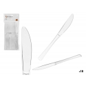 Set of 18 transparent plastic knives, 25.5×11×1 cm, 10675, Kinva Set of 18 transparent plastic knives, 25.5×11×1 cm, 10675, Kinva