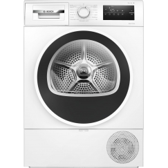 Bosch Serie 4 Heat Pump Tumble Dryer, 8 kg, White (WTH85V0ISN)