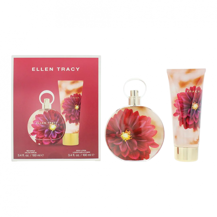 Set Ellen Tracy: Dream Florals Red Dahlia, Eau De Parfum, For Wo