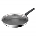 Tefal Emotion Plus Power frying pan, 28 cm, stainless steel and non-stick coating Tefal Emotion Plus Power frying pan, 28 cm, stainless steel and non-stick coating