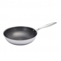Stainless steel wok pan, ø28cm, KB 9024, Klausberg Stainless steel wok pan, ø28cm, KB 9024, Klausberg